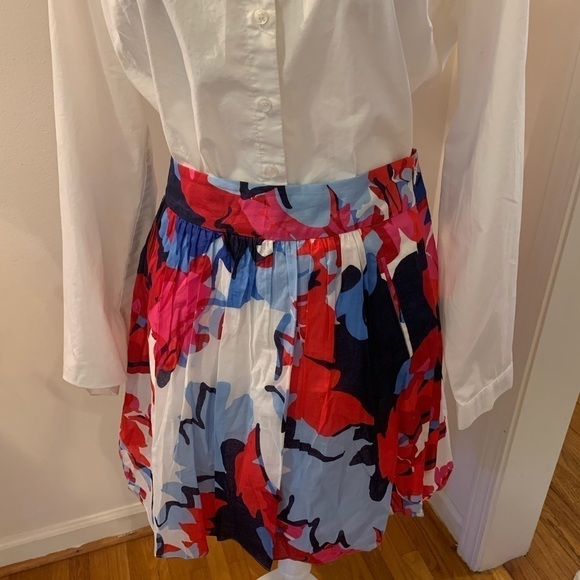 Cynthia Rowley floral mini skirt, size 14 - Picture 2 of 7